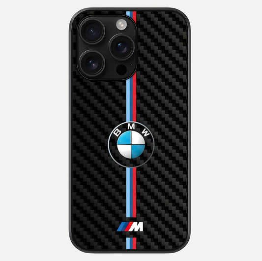 BMW Pattern Glass Case For iPhone 16 Pro Max by Custom World