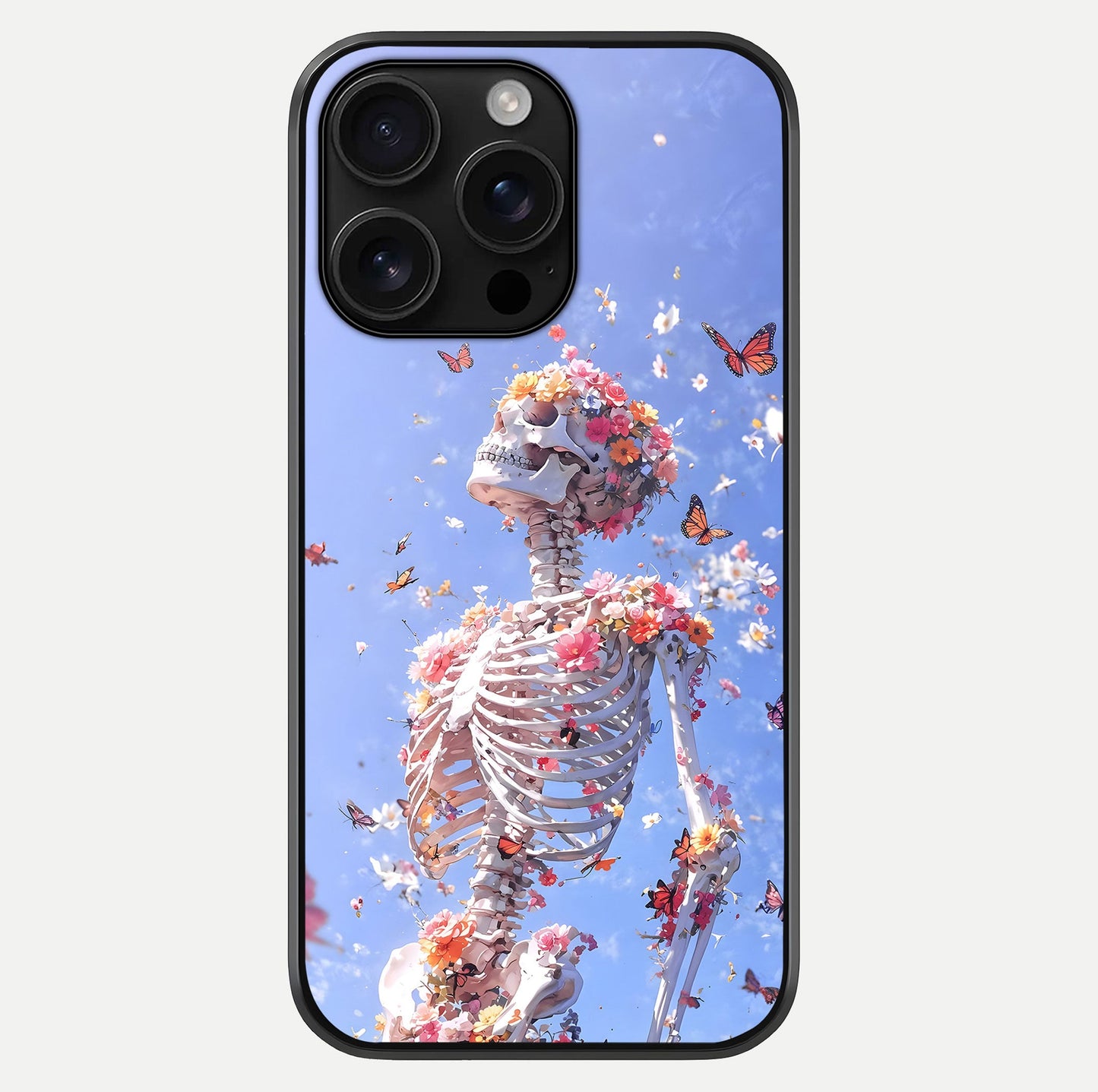 Bloom Beyond Bones Glass Case For iPhone 16 Pro Max by Custom World