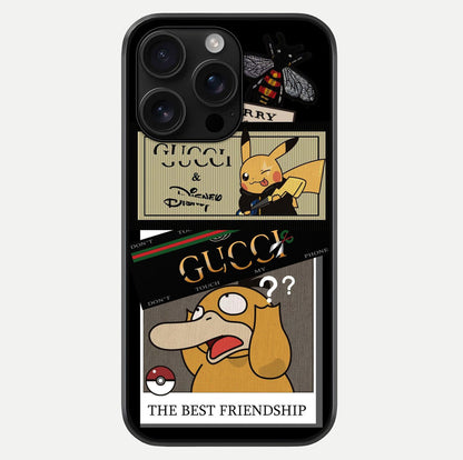 Cartoon Brand Play Mashup Glass Case For iPhone 16 Pro Max by Custom World