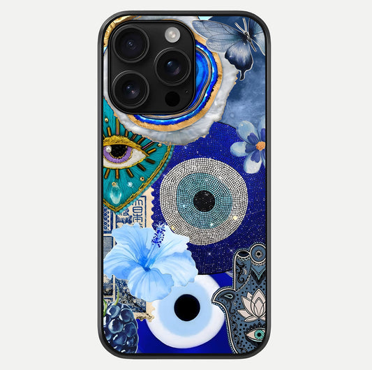 Celestial Celestial Blue Vision Glass Case For iPhone 16 Pro Max by Custom World