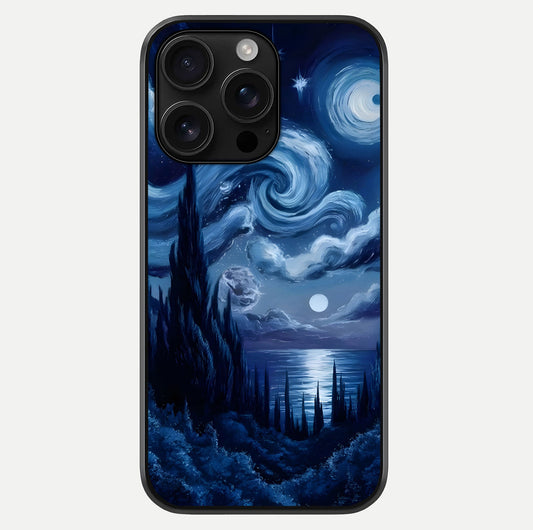 Celestial Dream Van Gogh Glass Case For iPhone 16 Pro Max by Custom World