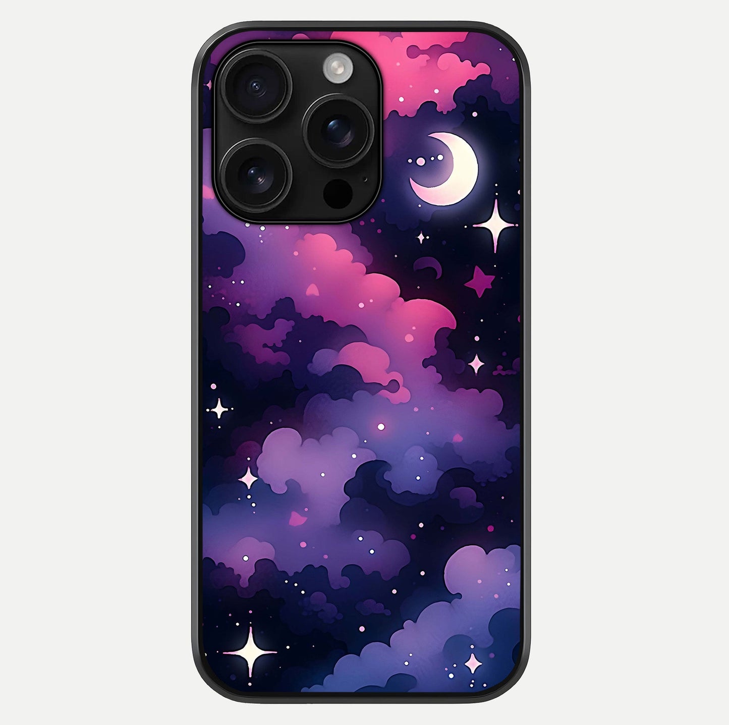 Celestial Moon Magic Glass Case For iPhone 16 Pro Max by Custom World