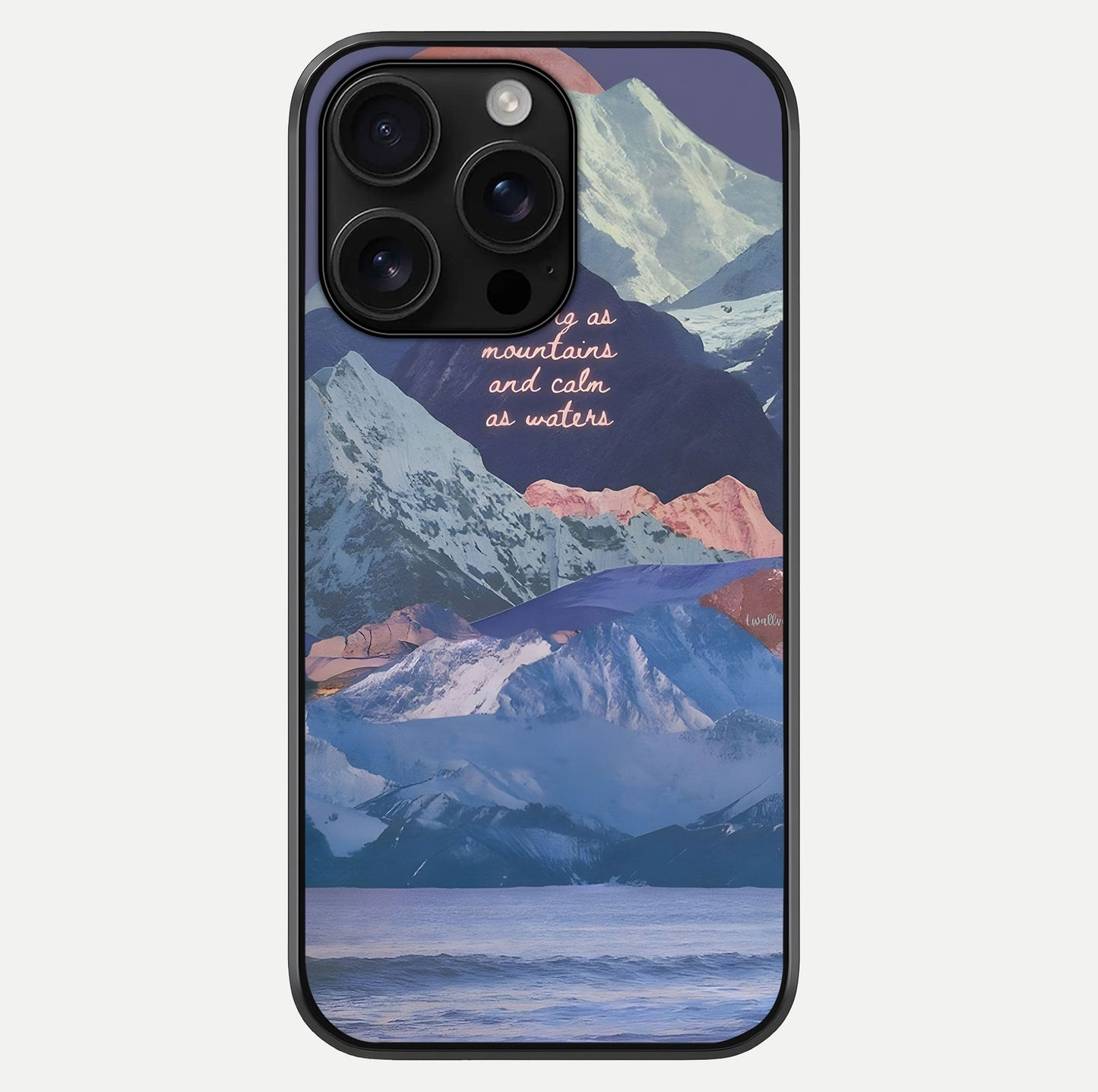 Celestial Mountain Calm Glass Case For iPhone 16 Pro Max by Custom World