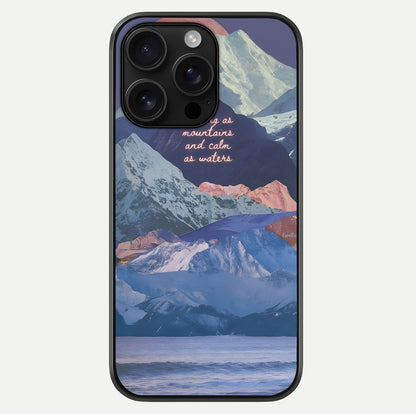 Celestial Mountain Calm Glass Case For iPhone 16 Pro Max by Custom World