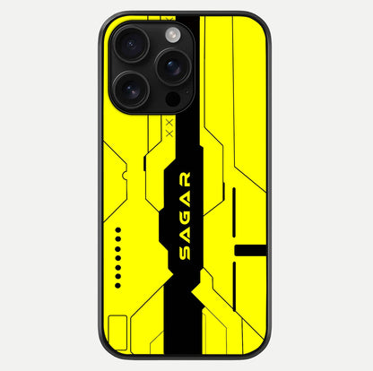 Circuit CYBERPUNK Custom Name Glass Case For iPhone 16 Pro Max by Custom World