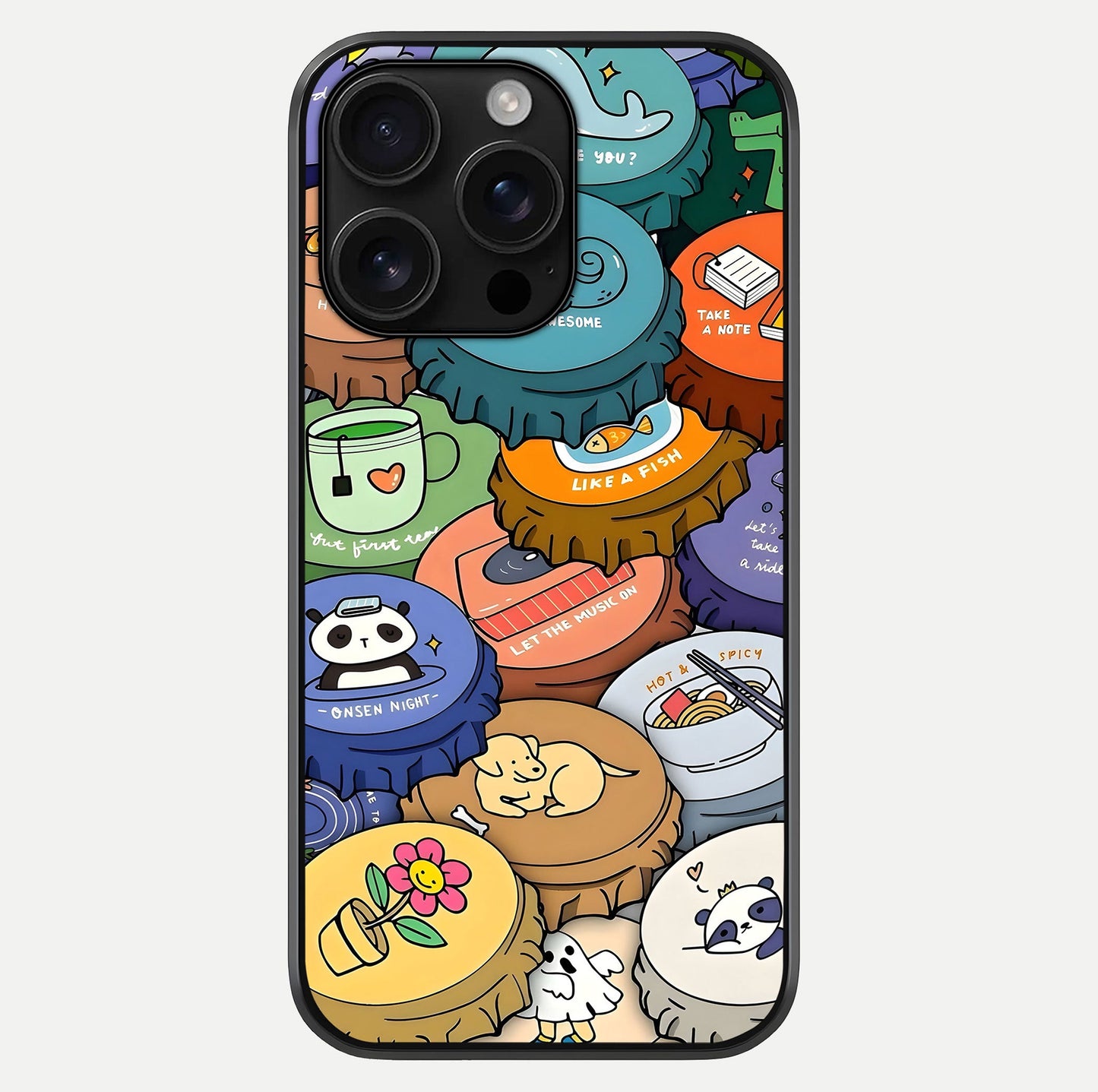 Coins Patterns Glass Case For iPhone 16 Pro Max by Custom World