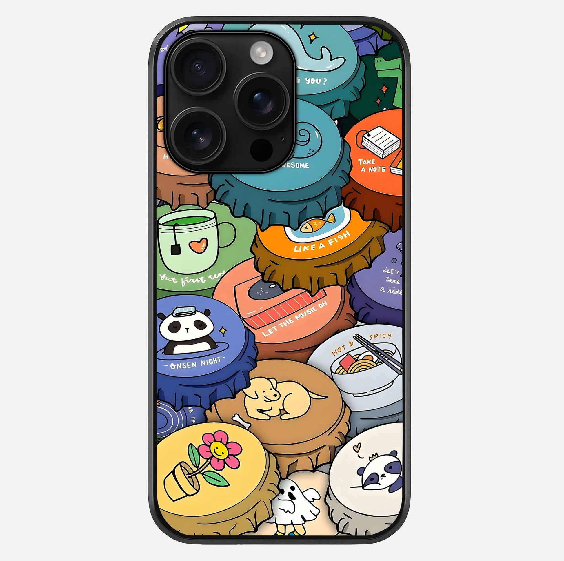 Coins Patterns Glass Case For iPhone 16 Pro Max by Custom World