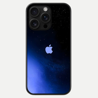 Cosmic Blue Apple Glass Case For iPhone 16 Pro Max by Custom World