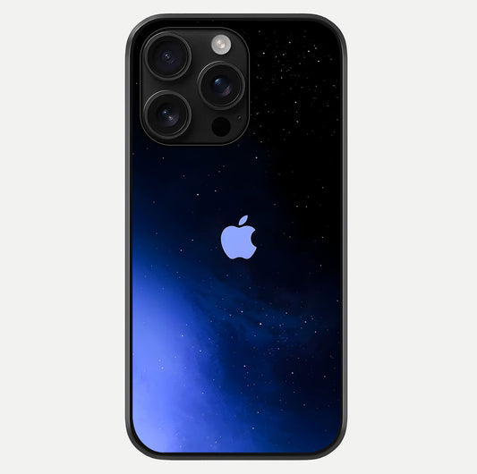 Cosmic Blue Apple Glass Case For iPhone 16 Pro Max by Custom World