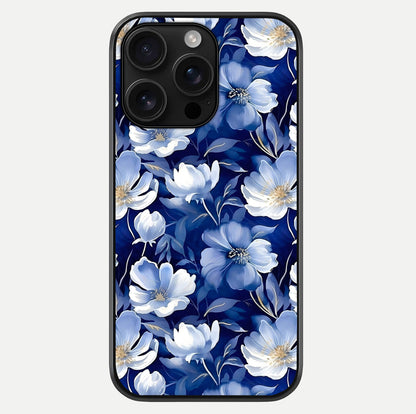Cute Floral Patterns Glass Case For iPhone 16 Pro Max by Custom World