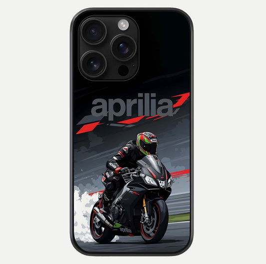 Dark Aprilla Glass Case For iPhone 16 Pro Max by Custom World