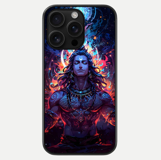 Divine Fire Shiv Glass Case For iPhone 16 Pro Max by Custom World