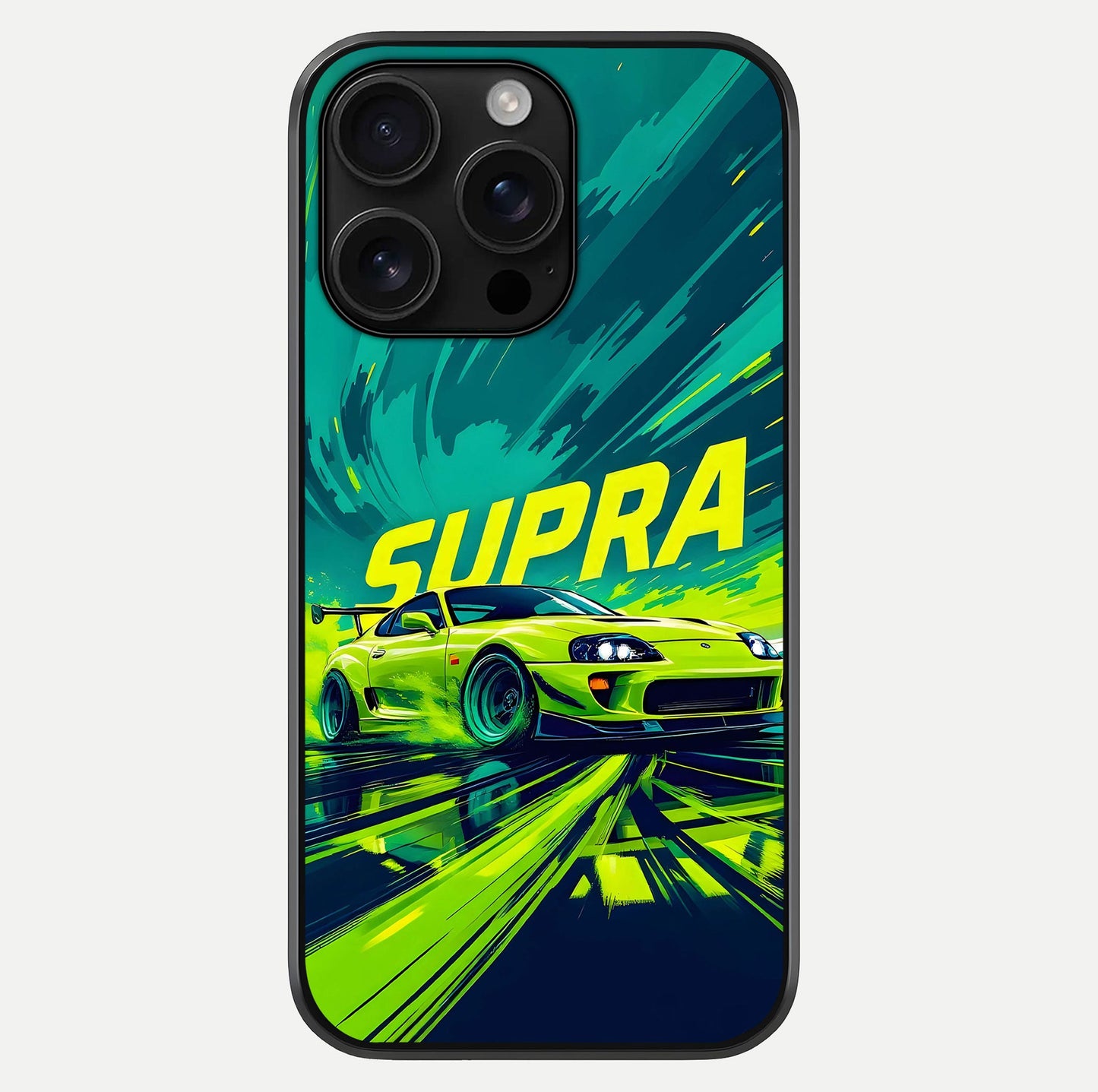 Electric Supra Thunder Glass Case For iPhone 16 Pro Max by Custom World