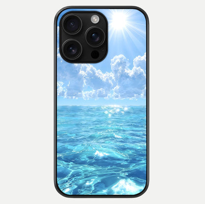 Endless Ocean Horizon Glass Case For iPhone 16 Pro Max by Custom World