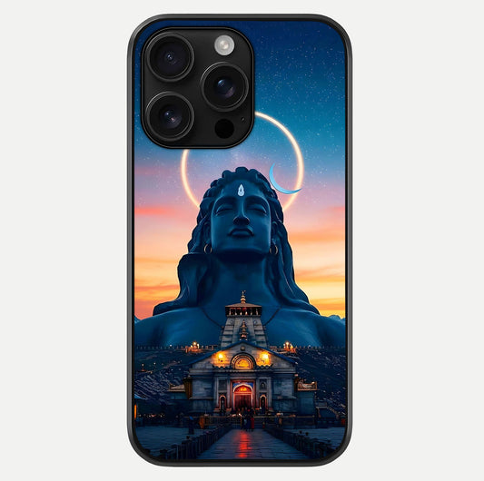 Eternal Shiva Aura Glass Case For iPhone 16 Pro Max by Custom World
