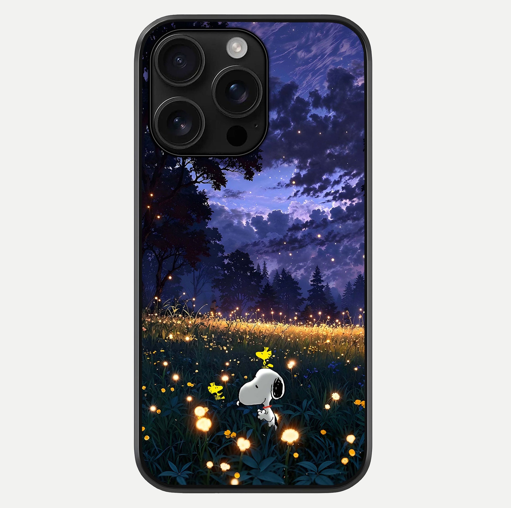 Firefly Meadow Magic Glass Case For iPhone 16 Pro Max by Custom World