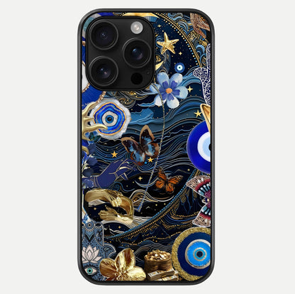 Golden Moon Magic Glass Case For iPhone 16 Pro Max by Custom World