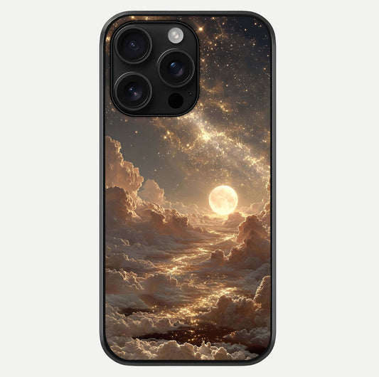 Golden Sky Dream Glass Case For iPhone 16 Pro Max by Custom World