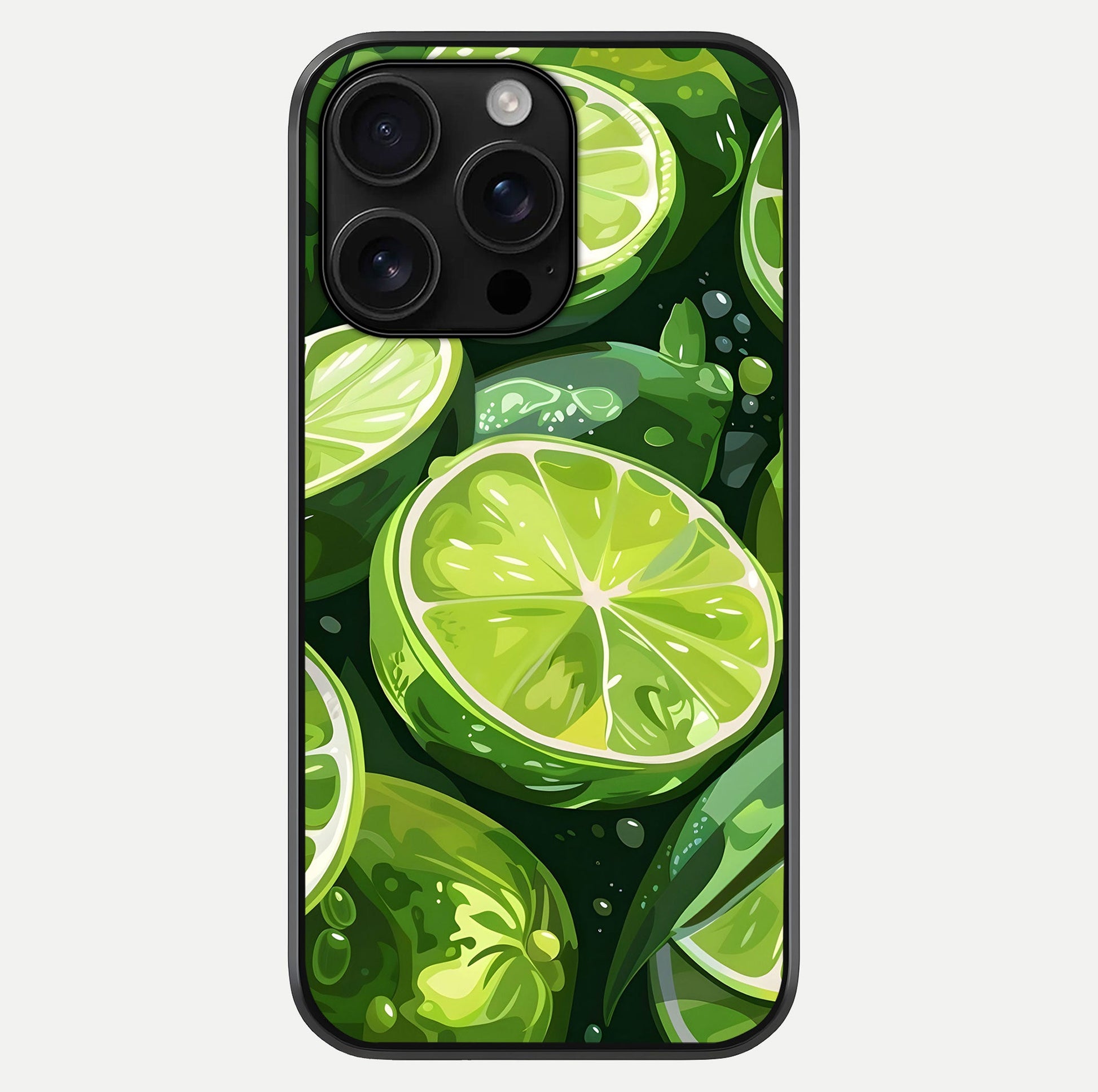Green Lemon Glass Case For iPhone 16 Pro Max by Custom World