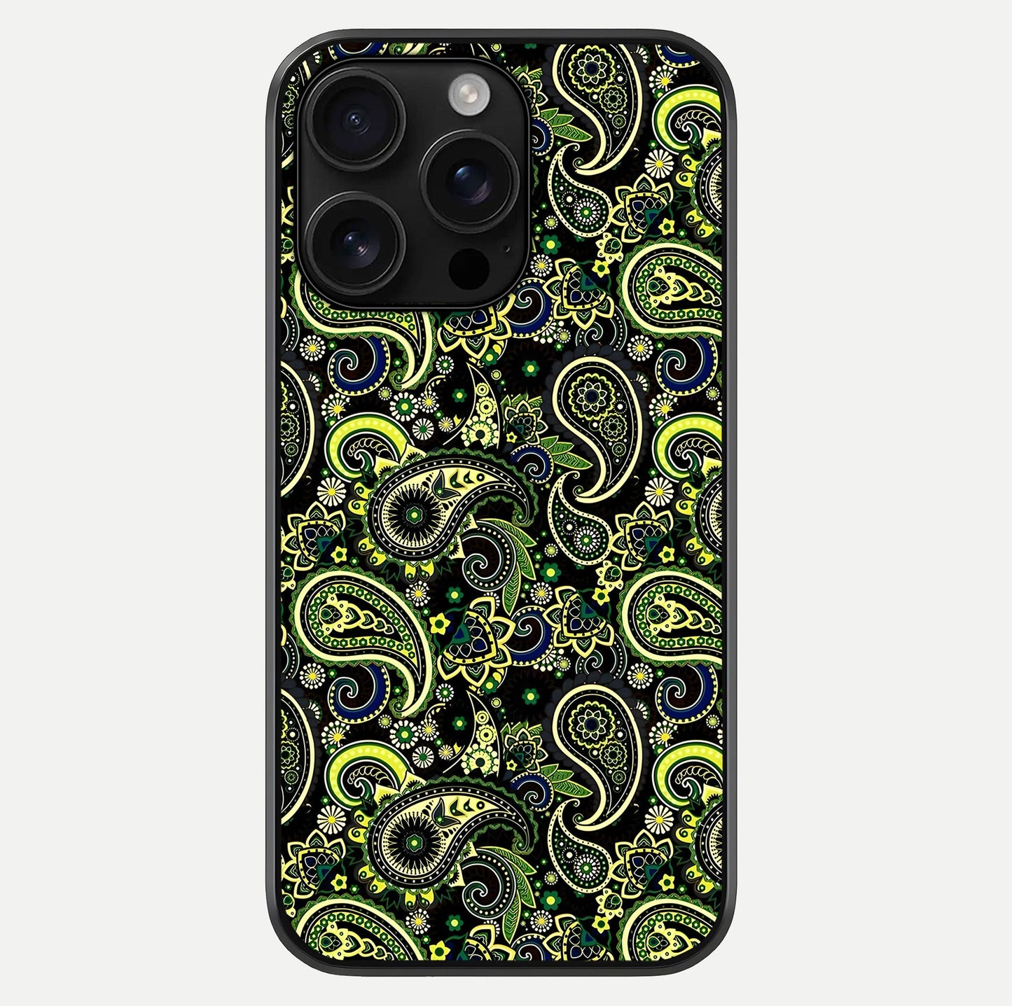 Green Mandala Pattern Glass Case For iPhone 16 Pro Max by Custom World