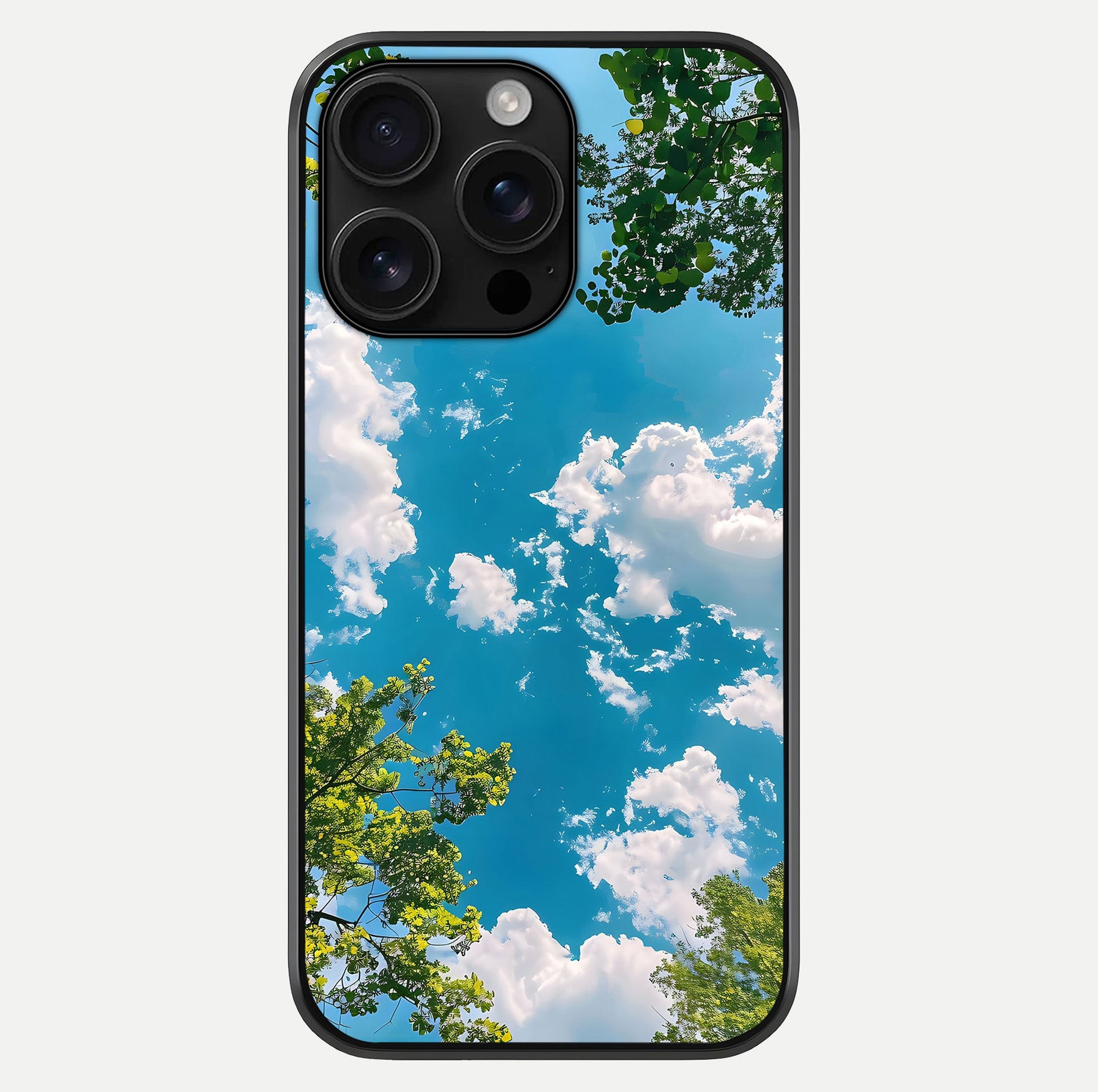 Greenery Sky Glass Case For iPhone 16 Pro Max by Custom World