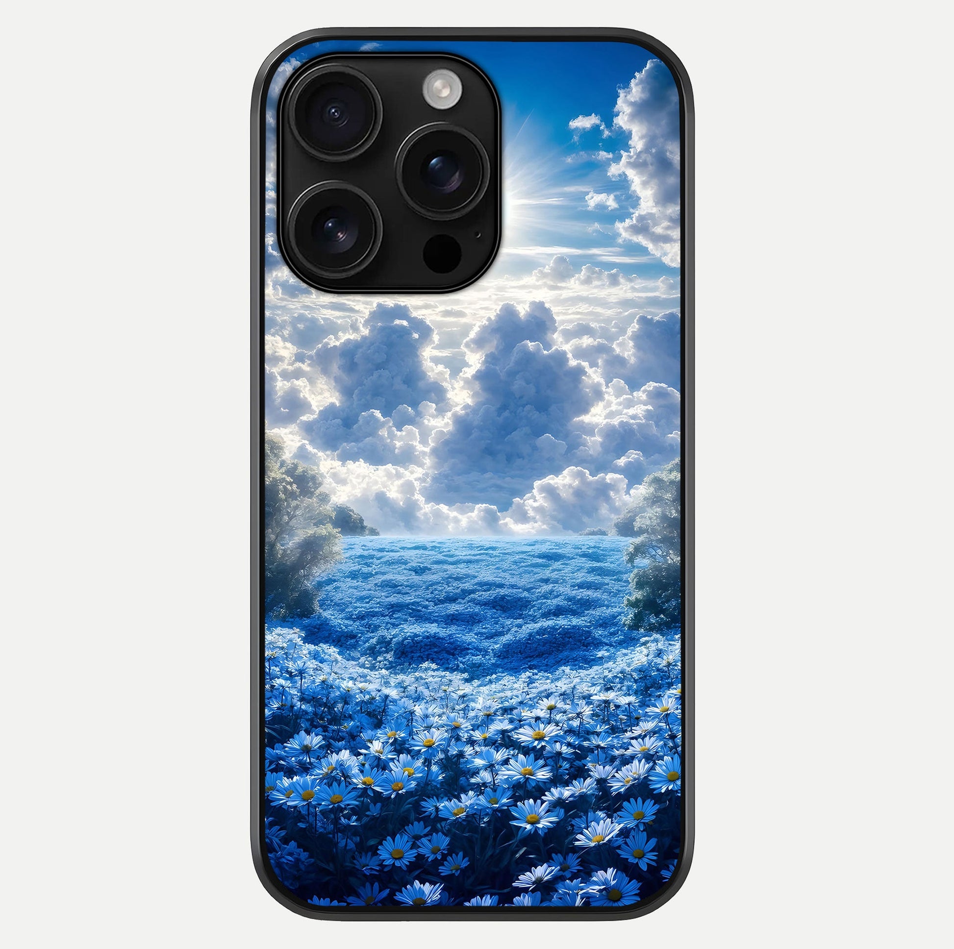 Heavenly Daisy Horizon Glass Case For iPhone 16 Pro Max by Custom World