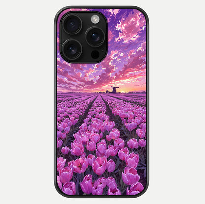 Lavender Dream Skies Glass Case For iPhone 16 Pro Max by Custom World