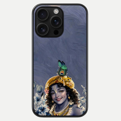 Lord Krishna Glass Case For iPhone 16 Pro Max by Custom World