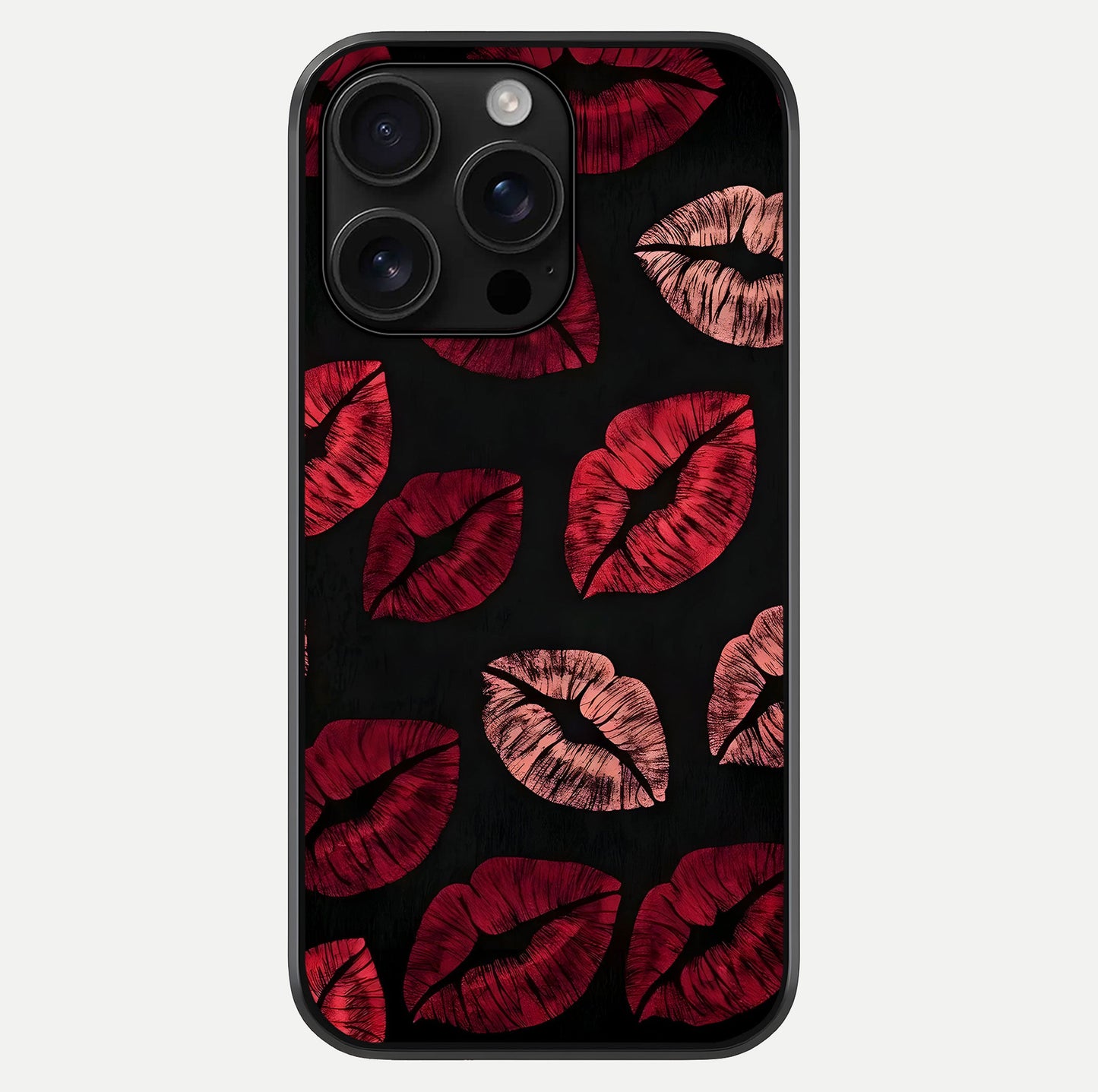 Midnight Kiss Love Glass Case For iPhone 16 Pro Max by Custom World