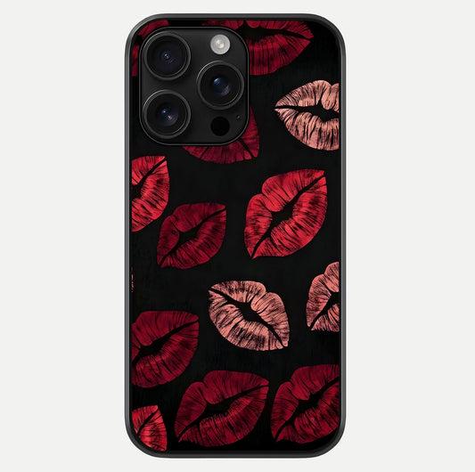 Midnight Kiss Love Glass Case For iPhone 16 Pro Max by Custom World