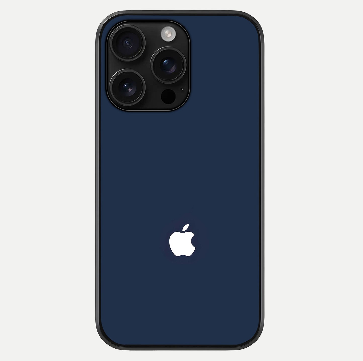 Minimal Apple Night Glass Case For iPhone 16 Pro Max by Custom World