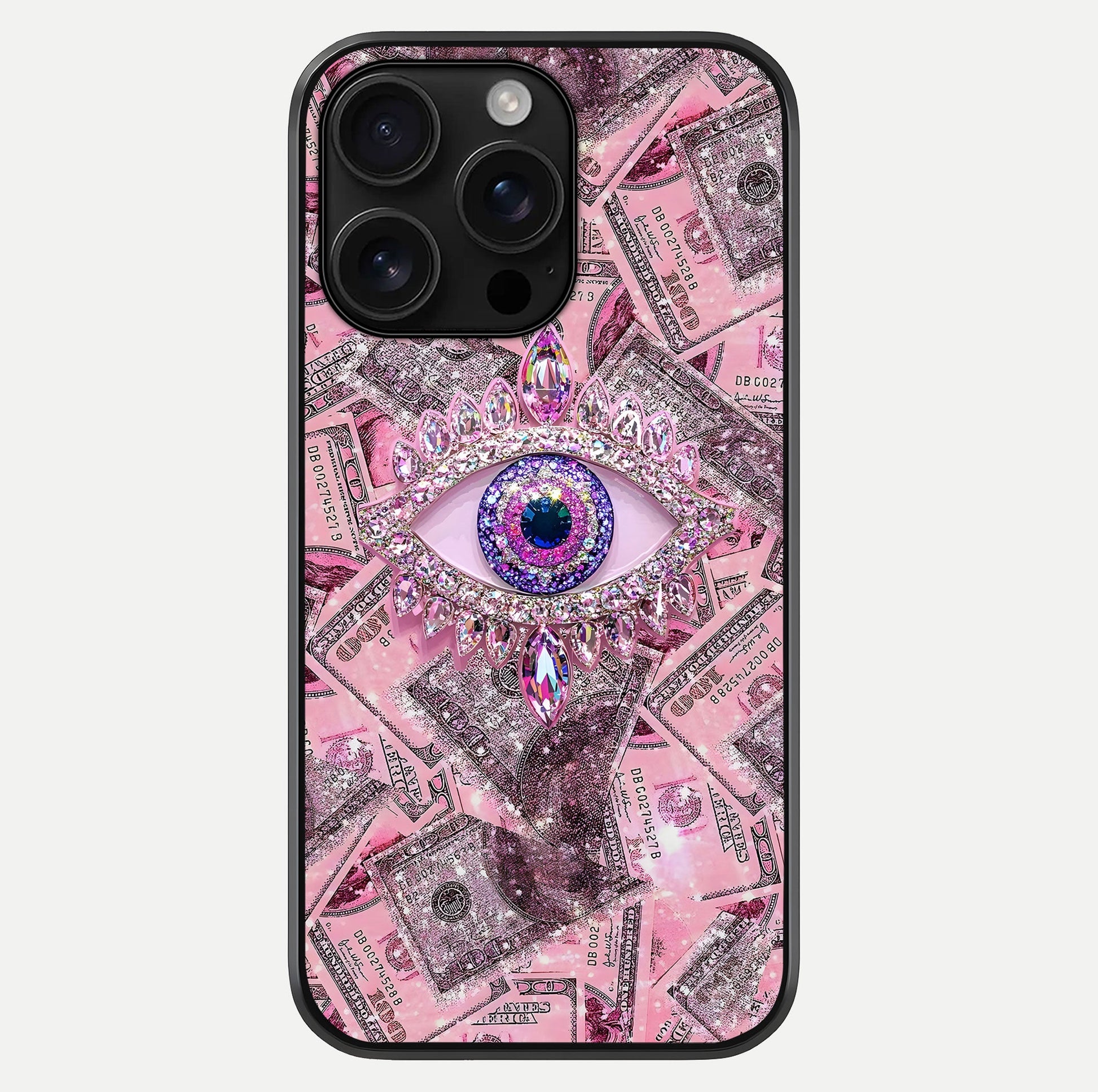 Money Eye Luxe Glass Case For iPhone 16 Pro Max by Custom World