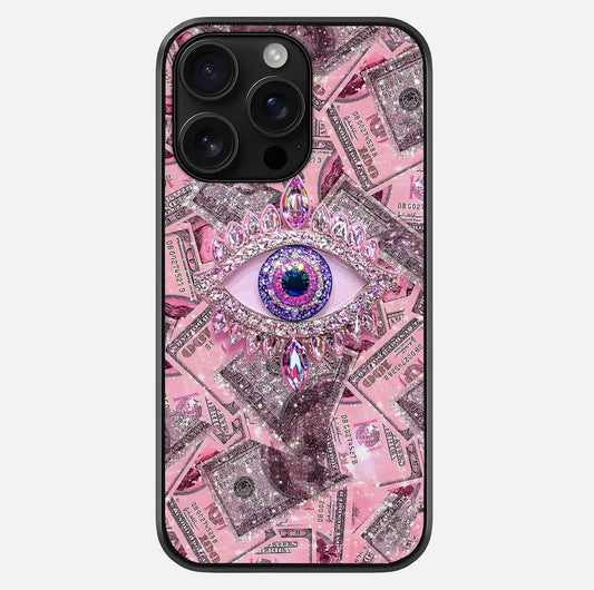 Money Eye Luxe Glass Case For iPhone 16 Pro Max by Custom World
