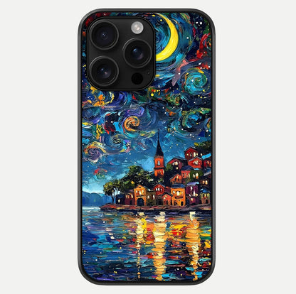 Moonlight Harbor Glow Glass Case For iPhone 16 Pro Max by Custom World