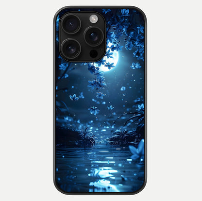 Moonlight Petal Dream Glass Case For iPhone 16 Pro Max by Custom World