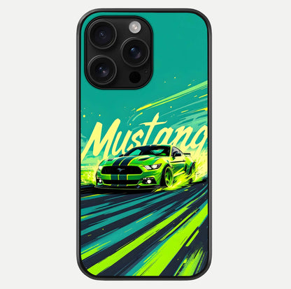 Mustang Bang Glass Case For iPhone 16 Pro Max by Custom World