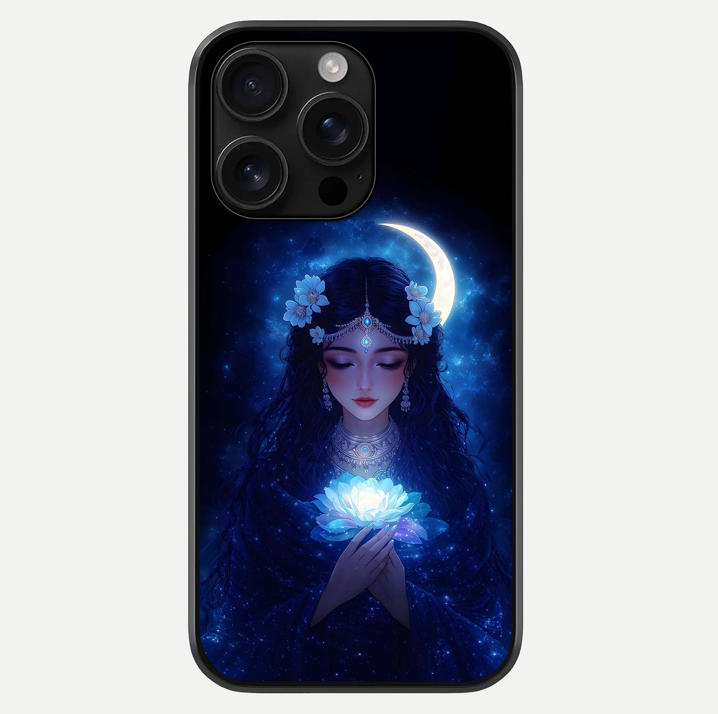 Mystic Moon Queen Glass Case For iPhone 16 Pro Max by Custom World