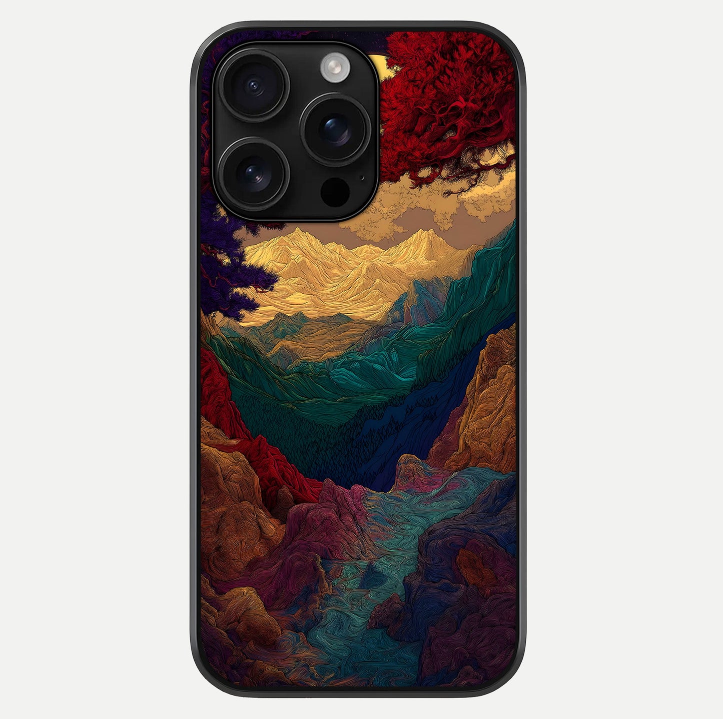 Mystic Valley Light Glass Case For iPhone 16 Pro Max by Custom World