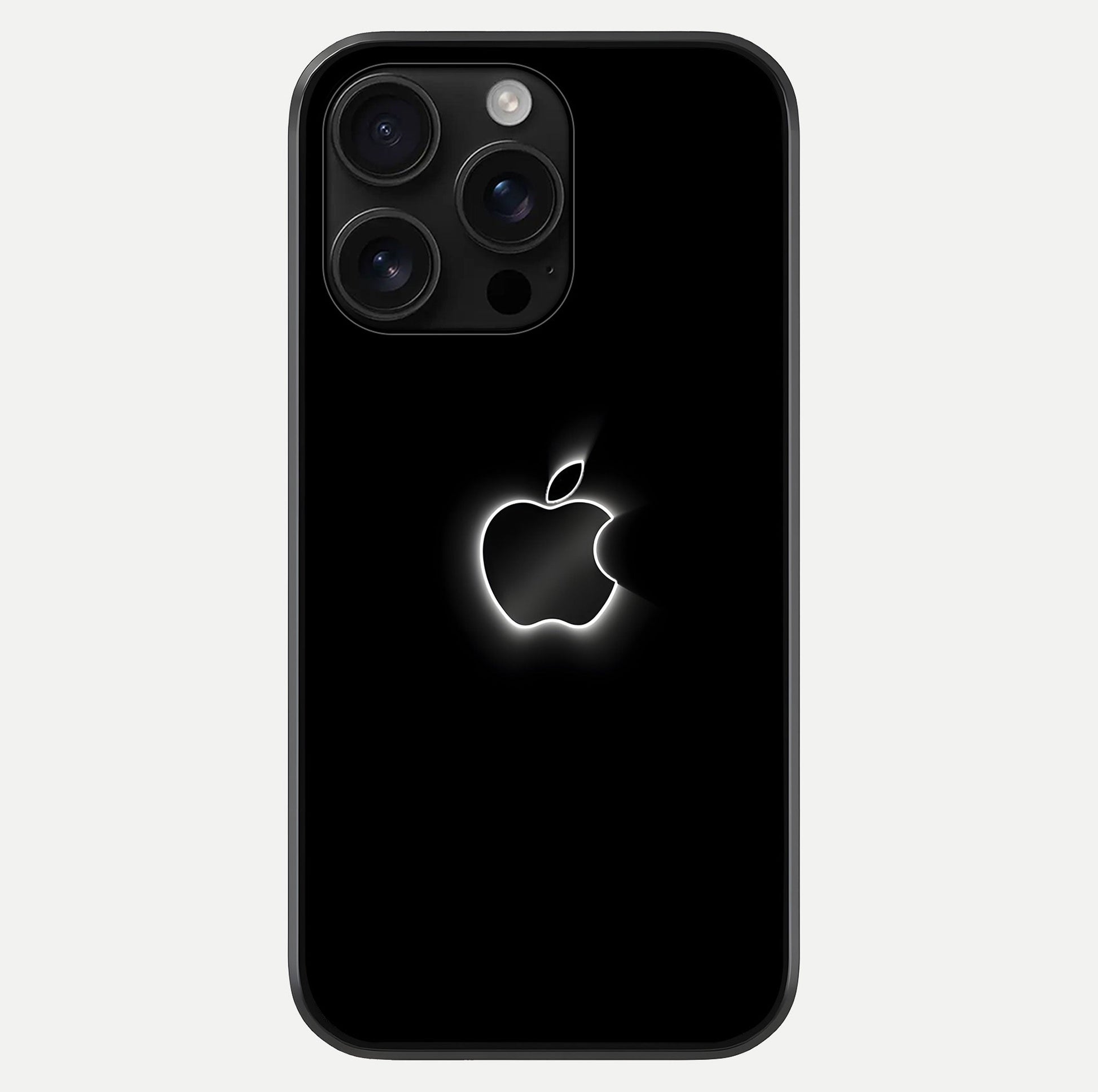 Neon Apple Glow Glass Case For iPhone 16 Pro Max by Custom World