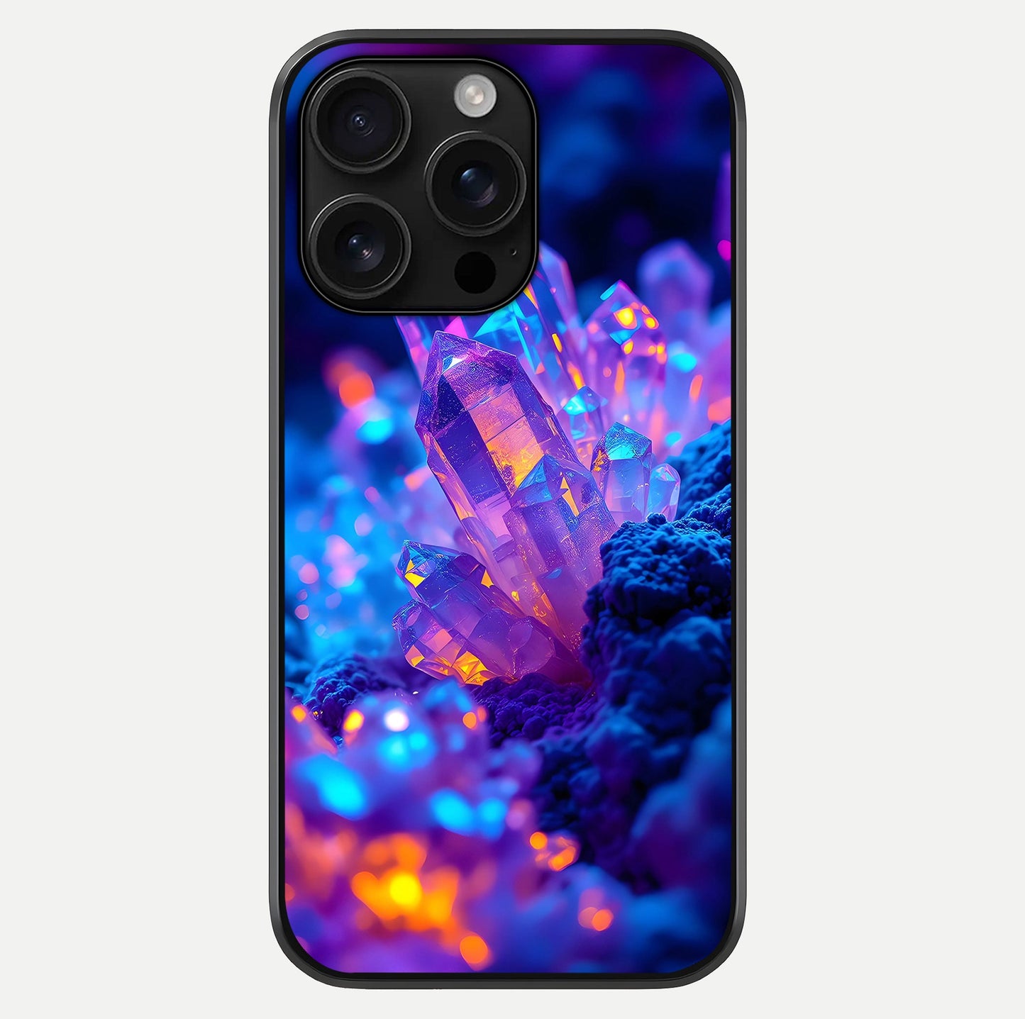 Neon Aura Shards Glass Case For iPhone 16 Pro Max by Custom World