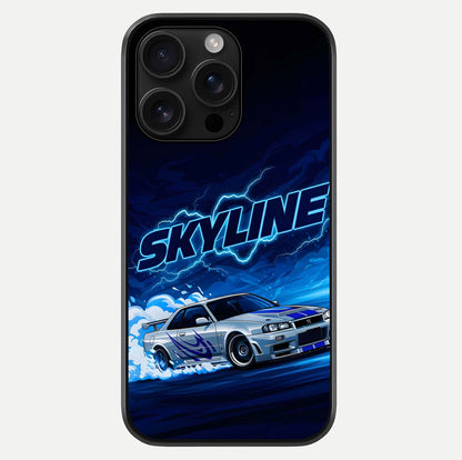 Neon Drift Beast Glass Case For iPhone 16 Pro Max by Custom World
