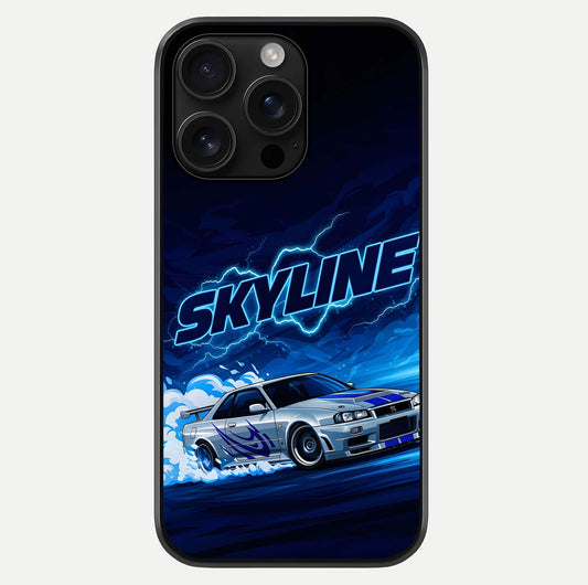 Neon Drift Beast Glass Case For iPhone 16 Pro Max by Custom World