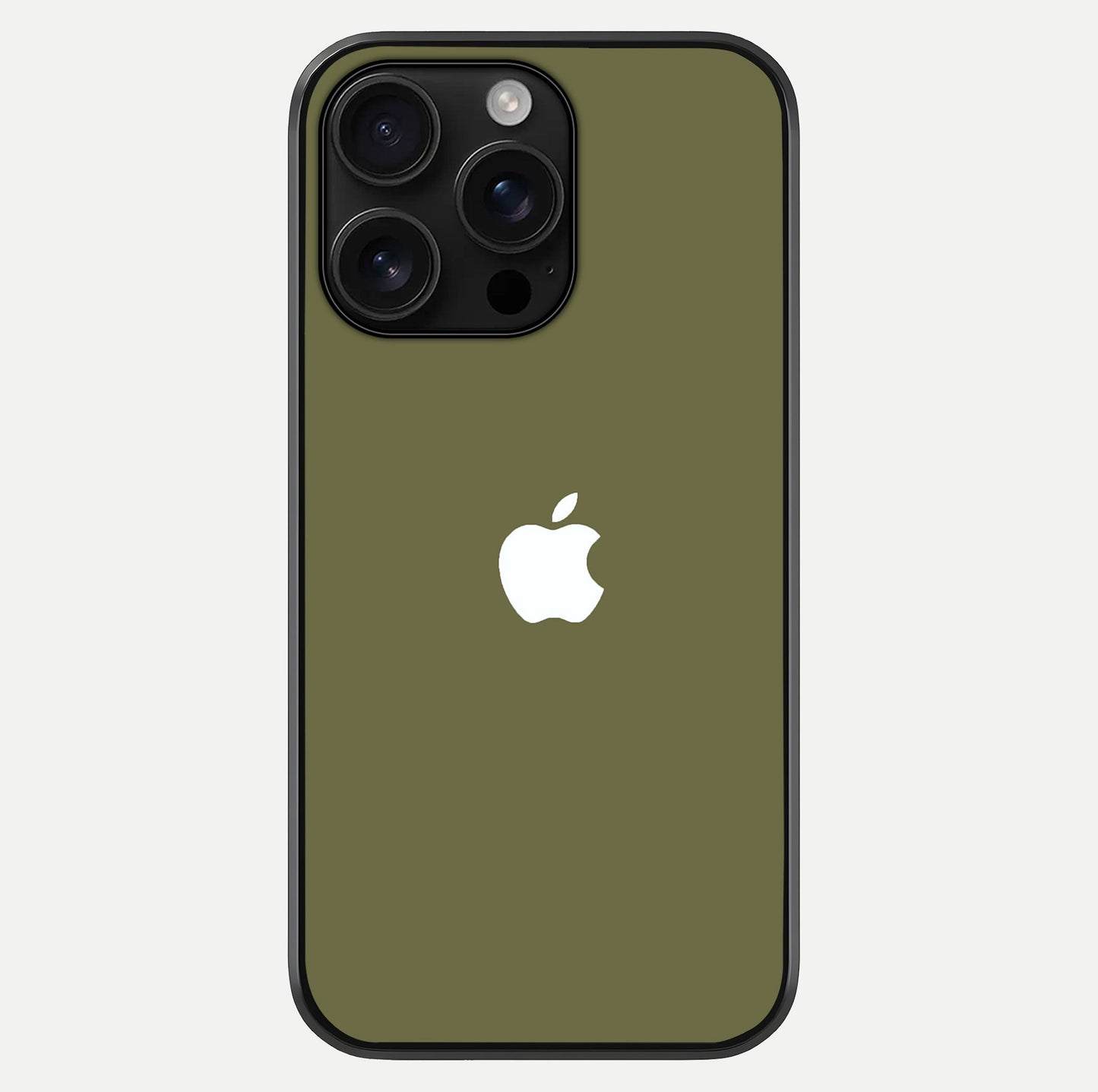 Olive Matte Essence Glass Case For iPhone 16 Pro Max by Custom World