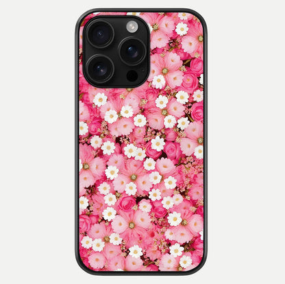 Pink Daisy Bliss Glass Case For iPhone 16 Pro Max by Custom World