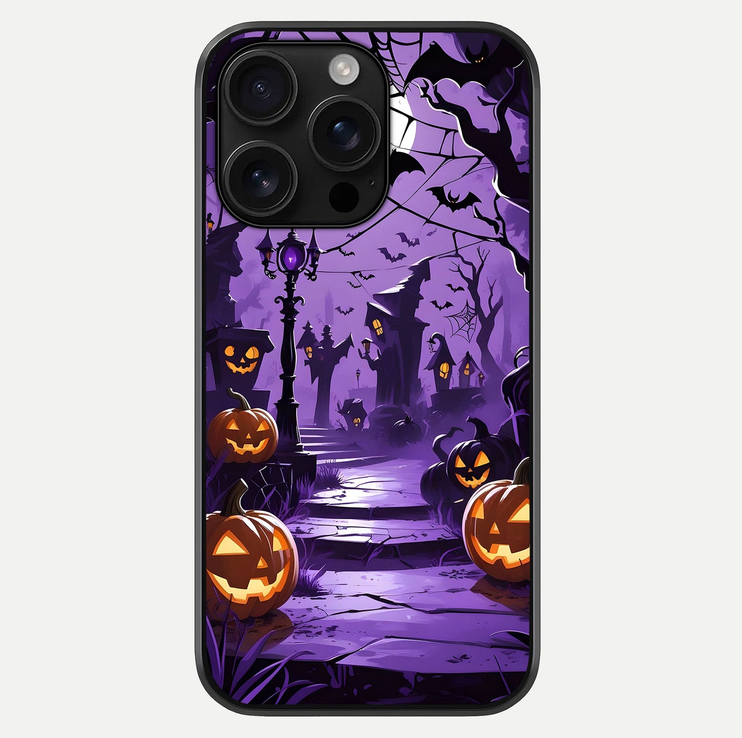 Pumpkin Patch Halloween Glass Case For iPhone 16 Pro Max by Custom World