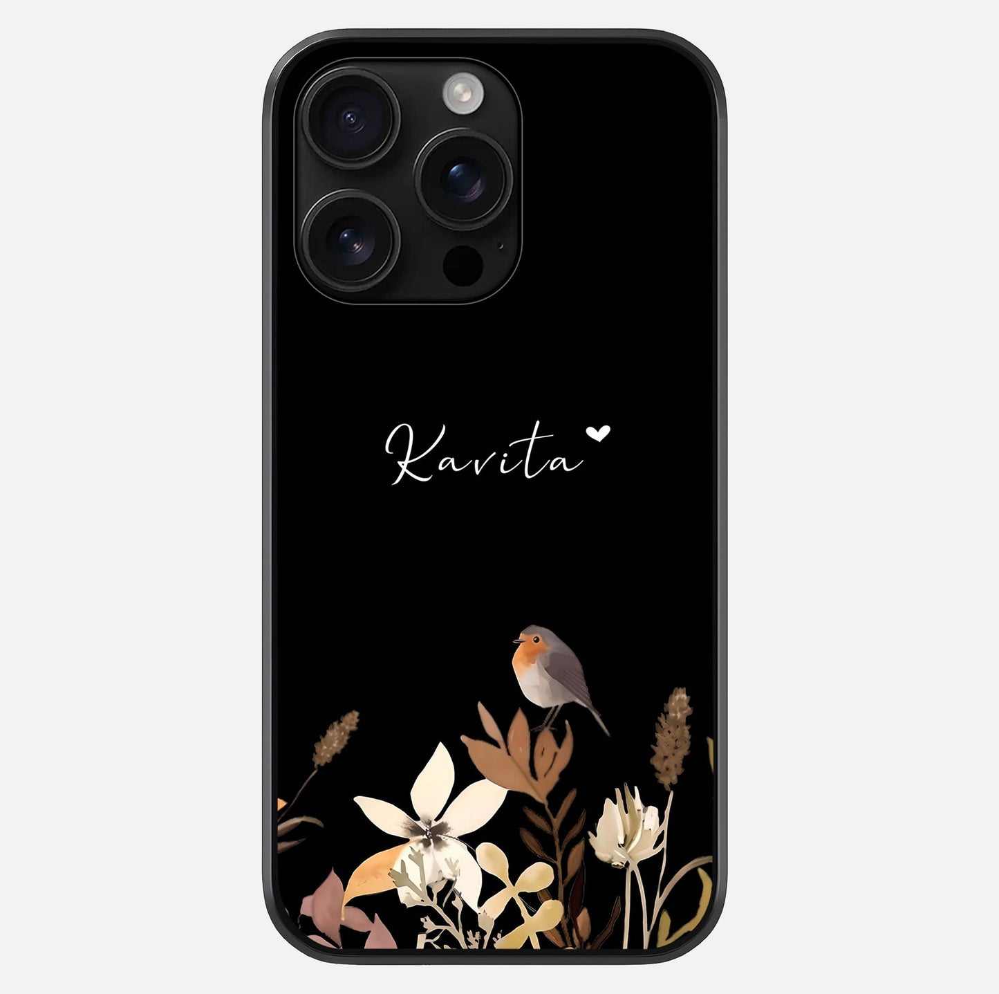 Quiet Garden Tune Custom Name Glass Case For iPhone 16 Pro Max by Custom World