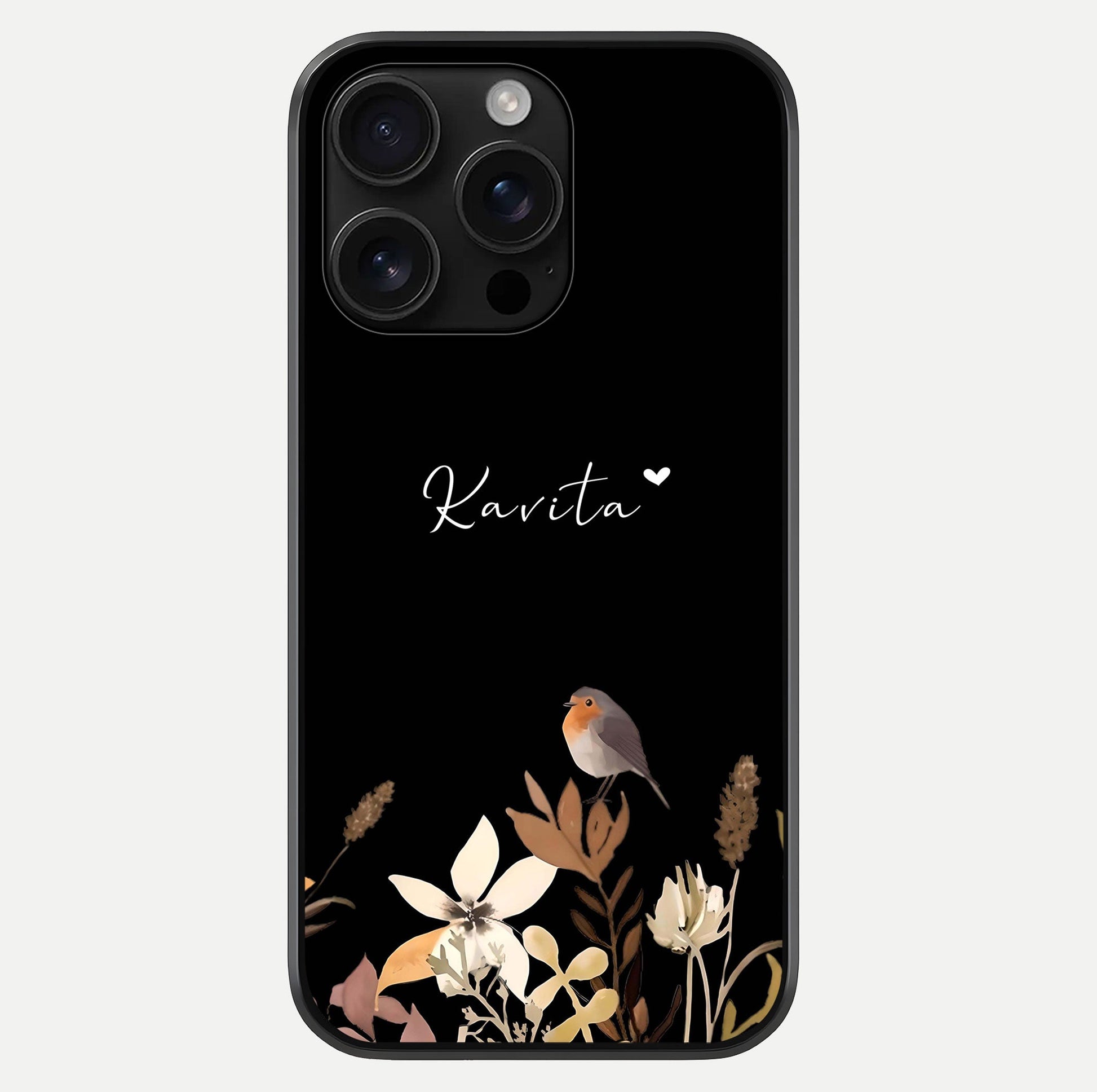Quiet Garden Tune Custom Name Glass Case For iPhone 16 Pro Max by Custom World