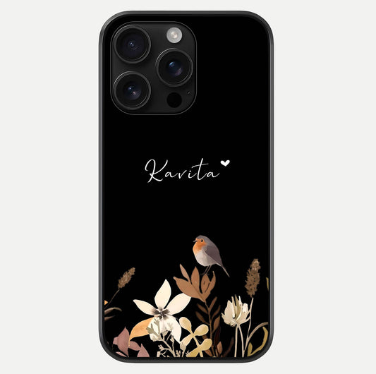 Quiet Garden Tune Custom Name Glass Case For iPhone 16 Pro Max by Custom World