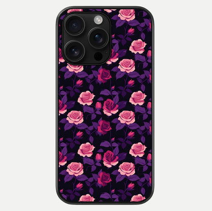 Rose Garden Twilight Glass Case For iPhone 16 Pro Max by Custom World