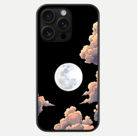 Shade Cloud Moon Glass Case For iPhone 16 Pro Max by Custom World